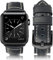 HUAFIY Leder Armband für Apple Watch Armband 49mm46mm45mm 44mm 42mm, Herren Damen Ersatz Original Lederband für iWatch Serie 10/9/8/7 6 5 4 3 2 1 (Blau/schwarze Schnalle, 42mm44mm45mm46mm49mm)
