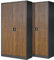 Jan Nowak 2er Set Aktenschrank C001H Büroschrank Metallschrank Werkzeugschrank 4 Einlegeböden Drehgriff Pulverbeschichtung Abschließbar 195 cm x 90 cm x 40 cm (Anthrazit/Nussbaumfarbe)