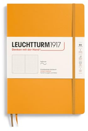 LEUCHTTURM1917 365634 Notizbuch Composition (B5), Softcover, 123 nummerierte Seiten, Rising Sun, Dotted
