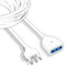 V-TAC Prolunga Elettrica da 3 Metri con Presa 10/16A Bipasso - Prolunga Cavo Elettrico per Casa, Ufficio, Negozio, Lavoro - Super Resistente - Spina 16A - Bianco