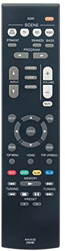 RAV532 ZP35480 Replacement Remote Control Applicable for Yamaha AV Receiver RX-V379 RX-V383 RX-V383BL RXV379 RXV383 RXV383BL