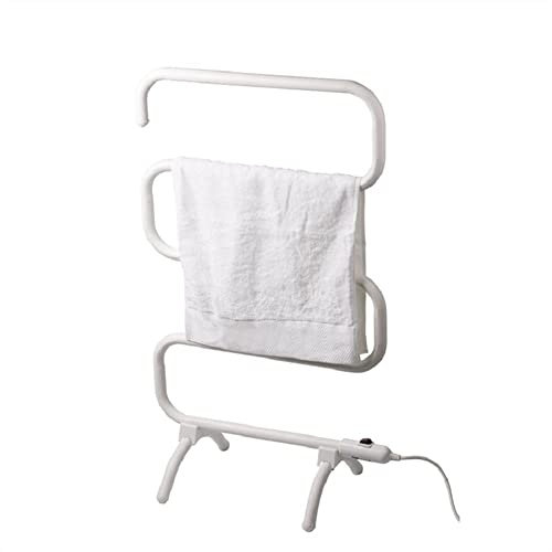Porte-serviettes et sèche-serviettes chauffants électriques sur pied, porte-serviettes chauffant électrique, radiateur de salle de bains de type S chauffe-serviettes portable, étendoir à serviettes, s