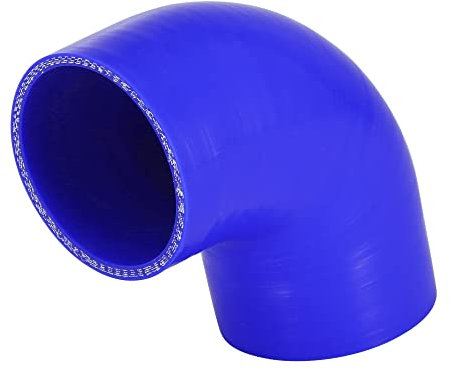 A ABSOPRO 76mm 3 ID 90 Degree Car Coupler Silicone Hose Air Intake Radiator Coolant Pipe Blue