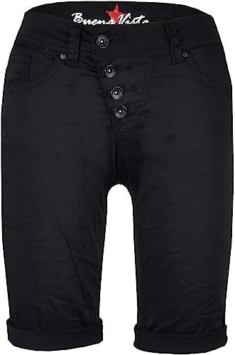 Buena Vista Damen Shorts Malibu Stretch Twill schwarz (15), M