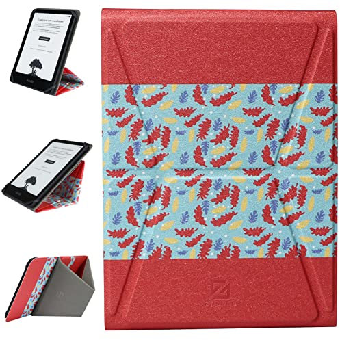 ZhaoCo Custodia Universale per 7'' Kindle Colorsoft Signature Edition 2024 / Kindle Paperwhite 2024, 6.8 Kindle Paperwhite 2021 Lettori elettronici - Foglia
