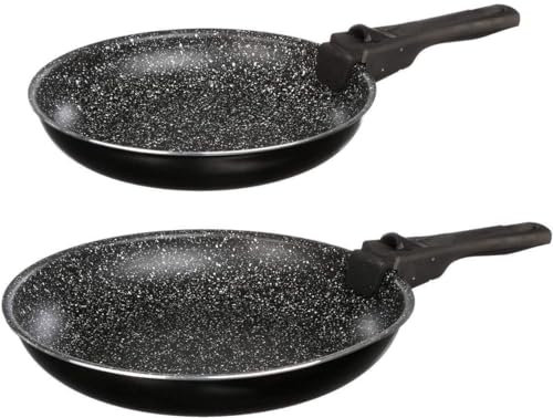 Set di Pentole Antiaderenti per Induzione - Gas - Elettrico - Alogeno e Vetroceramica con Manici Rimovibili - Massima Performance - Perfette per la Cucina Moderna - 24e28cm