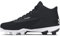 Under Armour Leadoff Mid 3.0 Baseball Cleat Sneaker für Herren, (001) Schwarz/Schwarz/Weiß, 47.5 EU