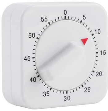 Egg Timer Kitchen Timers for Cooking - Wind up Timer Countdown Stopwatch Timer with Loud Bell, 0-60 Minute Cooking Timer, Ideal for Baking, Boiling Eggs, Toothbrush, Classroom, Shower