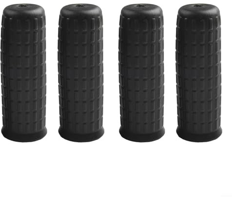 DAZZLEEX Lot de 4 manchons de poignée en caoutchouc, outil de poignée rond en plastique et caoutchouc, manchon en caoutchouc antidérapant, accoudoir de tige de machines agricoles (122 x 32 mm)
