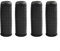 DAZZLEEX Lot de 4 manchons de poignée en caoutchouc, outil de poignée rond en plastique et caoutchouc, manchon en caoutchouc antidérapant, accoudoir de tige de machines agricoles (122 x 32 mm)