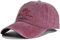 LANLYLGQ Baseball Cap Snapback Baseballkappe Unisex Herren Damen Vintage Stickerei UV Schutz Docker Cap Sonnenhut (Baumwolle, Rot)
