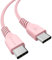 USB C to USB C Charger Cable 60W STRONG Braided C to C Cable Fast Charging Type C Data Lead Compatible with iPhone 15, iPad Pro 2022, MacBook Pro, Samsung S24/S23/S22/S21/A54/A14/A04s, Pixel 8 [30CM]