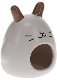 Duvo+ Nagerhaus Stein Kaninchen weiß