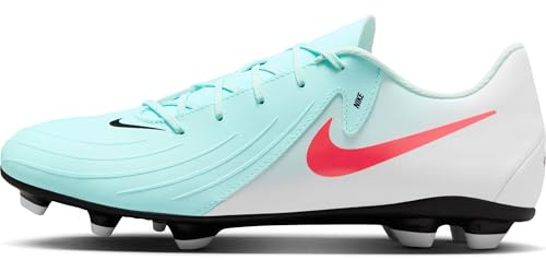 NIKE Phantom Gx 2 Club Sneaker, Mint Atomic Red Off Noir, 7.5 UK Child