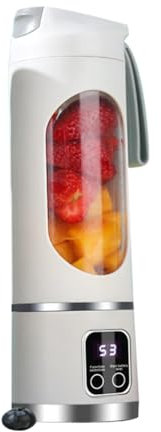 yasoe Licuadora Portátil Exprimidores Eléctricos Mezcladores de Frutas Mini Licuadora de Batidos Recargable por USB Exprimidor Personal 12 Cortadores 3 Engranajes A