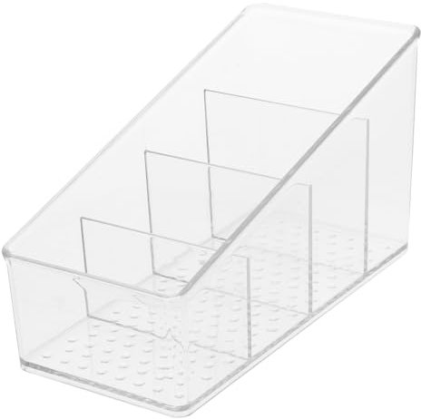 Amosfun 8-Compartment Tea Bag Storage Box 7x15x8.8cm Tea Bag Organizer for Kitchen
