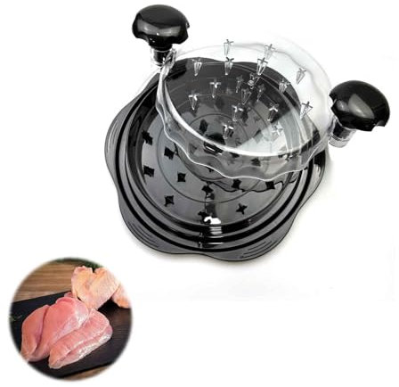 HJIAMA Broyeur de Poulet, Plastique Noir, Déchiqueteur de Poulet, Poignée Ergonomique, Fond Antidérapant, Hachoir a Viande Manuel, Convient pour Poulet, Porc