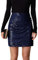 Damen Glitzer Rock für Party Hochzeiten Midi Glitzerrock Skirt Pailletten Rave Outfits Blau M