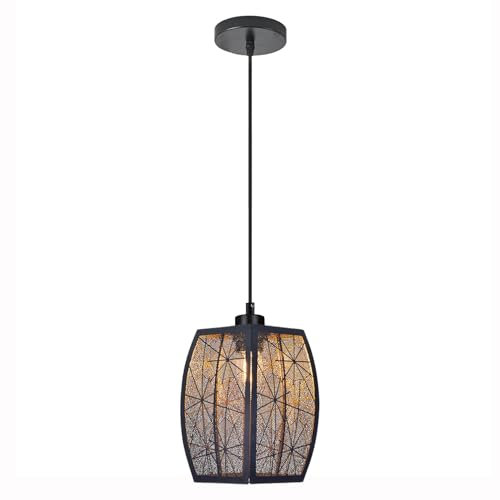 Vintage Hängelampe Marokkanische Pendelleuchte Hängeleuchte Metall Spider Lampenschirm Korb Deckenlampe Badlampe Badezimmerlampe - E27 Industrielle Deckenleuchten für das Bad Küche Schlafzimmer Flur
