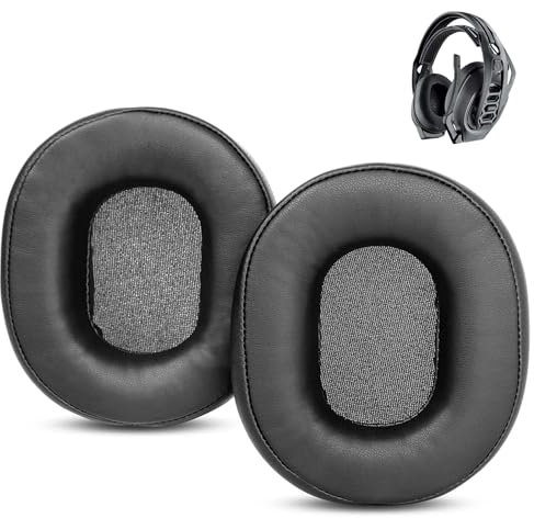 ACCOUTA Ohrpolsterkissen kompatibel mit Plantronics Rig 800HS/Rig 800LX/Rig 800HD Gaming-Headsets Ohrpolster Ersatz mit weicherem Proteinleder und Memory-Schaum