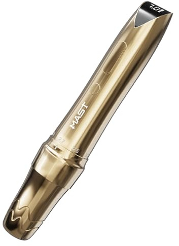 Mast P60 Kabellose Tattoo Maschine Rotary Microblading Wireless Slim Pen Adjust Stroke 2.2-3.2mm Digital Display Akku Tätowiermaschine für Augenbrauen Eyeliner Lippen, Scalp, Small Tattoo