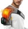 Cordless Heated Shoulder Brace Support with Vibration, Heating Shoulder Wrap Shoulder Massager for Men Women, 3 Modes Shoulder Heating Pad Fits for Left or Right Shoulder, Solid Grey