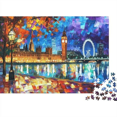 Romantic London Puzzle Für Erwachsene, 1000 Teile, Puzzle Für Erwachsene, Lernspiel, Herausforderungsspielzeug Valentine's Day Gift 1000-teiliges Puzzle Für Erwachsene Und Kinder. Lernspiele, Heimdeko