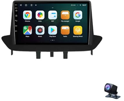 9 Pulgadas Android 13 Radio Coche para Renault Megane 3 2008-2014 con Android Auto/Carplay GPS WiFi Bluetooth Radio FM Pantalla Dividida USB SWC GPS Coche Navegador(2+32G)