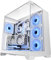Mars Gaming MC-VISION, Case Gaming ATX, Triplo Vetro Temperato Senza Cornice, Struttura a Doppia Camera, Compatibile con Schede Madri a Connettore Inverso, Supporto Raffreddamento a Liquido, Bianco