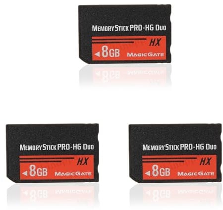 NJTHNTJR 3X 8GB Memory Stick MS Pro Duo Flash Card for PSP Cybershot Camera