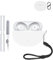 Silicone Protective Case for OnePlus Nord Buds 3 Pro Earbuds - Durable and Eco-Friendly Bluetooth Earphone Cover with Precise Holes and Charging Compatibility - Shock-proof, Comfortable Touch,White
