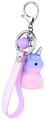 Healvian Einhorn Anhänger Schlüsselanhänger Aus Kunststoff Mit Einhorn-dekor Als Taschenanhänger Und Schlüssel Ornament