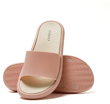 JOTA KA Tongs pour femme EVA antidérapantes, imperméables, semelles épaisses, confortables et légères, parfaites pour un usage quotidien et la relaxation, rose, 40 EU