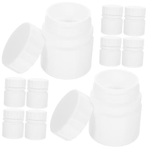 BAZEITFLOW Nachfüllbare Schraubflaschen 12 Stück 30 Ml Kleine Medizinflaschen Auslaufsichere Hdpe Behälter Für Tabletten Und Flüssigkeiten Reisen