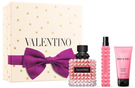 Valentino Donna Born In Roma Gift Set (Eau de Parfum 100 ml + Body Lotion 50 ml + Eau de Parfum Mini 10 ml