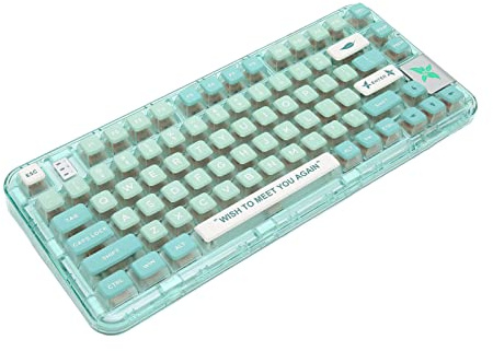 Yunseity Mechanische Tastatur MIT RGB-Hintergrundbeleuchtung, 80 Schmecken, BT 2,4 GHz Wireless Typ C Trimode Gaming-Tastatur-MIT Hot-Swap-Fähig für, OS X Laptop, (Green)