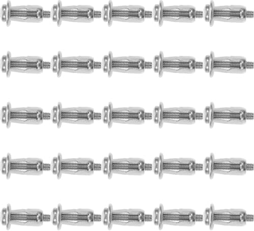 25 Stück Jack Nuts Hohlmetallmuttern aus Edelstahl und Stahl für Türanker