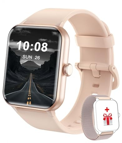FeipuQu Fitness tracker con chiamata wireless per uomo e donna, smartwatch sportivo con monitoraggio dell'attività, touchscreen da 1,86 pollici, con contapassi, contacalorie e cronometro, D