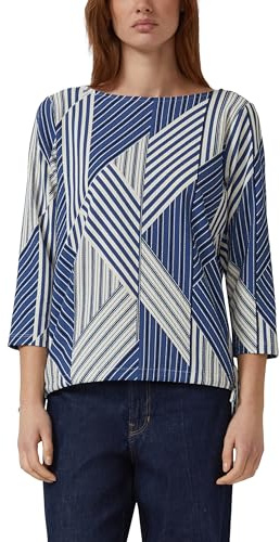 s.Oliver Strukturierte Shirt-Bluse mit U-Boot-Ausschnitt