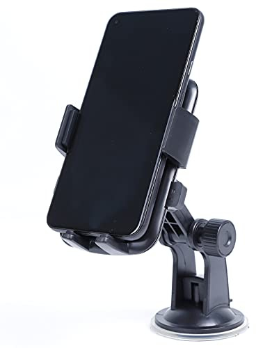 Streetwize - SWGH10 Dashboard and Windscreen Phone Mount, Phone Holder - Easy One Touch, Anti-Slip Foam Padded Arms, Strong Suction Cup