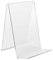 10er Pack Buchstützen/Buchständer ECO (Höhe: 10.0 cm) Winkel-Buchhalter für Bücher aus original PLEXIGLAS® (10 Stk.)