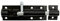 TIMCO Straight Tower Bolt - Black - 6 - Great for securing flush fitting gates and shed doors in a closed position, adding increased security - One bolt in a pack and fixings included.