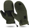 Storfisk fishing & more 2-in-1 Fleece Fausthandschuhe Fäustlinge mit umklappbaren Fingerspitzen, Farbe :Oliv, Größe:XL
