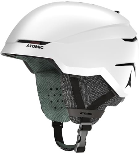 ATOMIC SAVOR Skihelm in Weiß Größe M - Unisex für Erwachsene - 360° Fit System - Überlegener Aufprallschutz - Aircon Belüftungssystem - Kopfumfang 55-59 cm