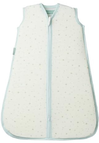 molis&co - Baby Sommerschlafsack - Sommer Baby Schlafsack 0.4 TOG - Neugeborene Babyschlafsack ohne Ärmel - 100% Baumwolle (Oeko-TEX 100), Premium Qualität - Blue Sky (85 cm)