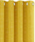 Deconovo 1 Paar Vorhänge mit Ösen, Diamant-Blatt, 117 x 228 cm (B x L), weiche Verdunkelungsvorhänge für Wohnzimmer, weiches Gelb, 1 Paar