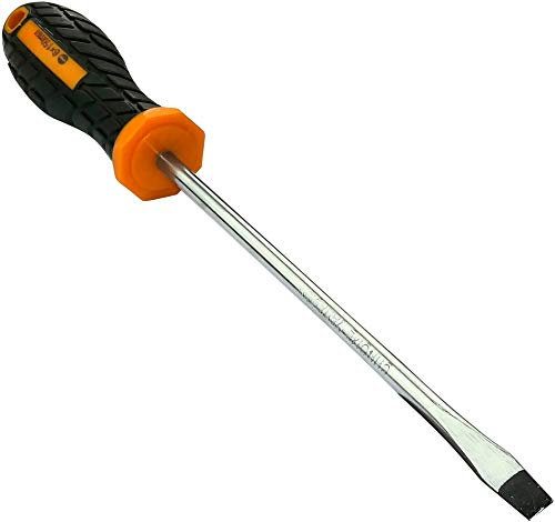 AERZETIX - Cacciavite piatto classico 6x150mm per vite con intaglio - Punta Magnete/Magnetica - Impugnatura antiscivolo bimateriale - Lama in acciaio/CR-V/ - C45680