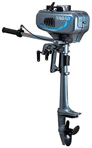 2-Takt-Benzinmotor, Angelbootmotor, 3,5 PS, mit Kühlsystem, Außenmotor, für Angelboot, Kajak, Boot, aufblasbar