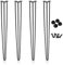 Einfeben 4X Hairpin Legs Tischbeine Möbelfüße Tischgestell Haarnadelbeine Tischkufen Haarnadelbeine schwarz 28inch(72cm) 3 Stangen, für Schreibtisch,Esstisch