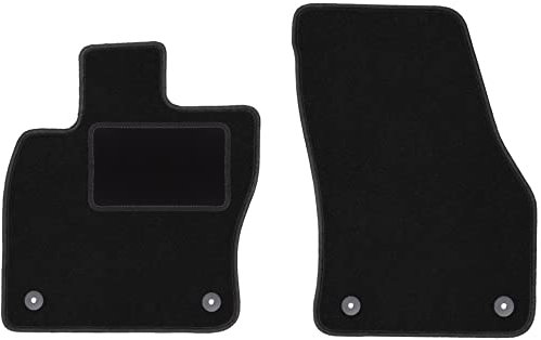 Wielganizator Automatte – Passend für Skoda Karoq Crossover 2017- – Velours – Autozubehör - Praktische Fußmatte Auto – 2-teilig - schwarz